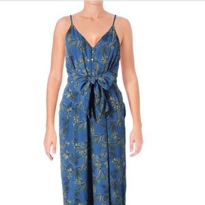 Free People Floral Crop Jumpsuit